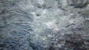 Dalgıç tekneden suya atlıyor, tüpten hava kabarcıkları çıkıyor, Kızıl Deniz 'de, Mısır' da, Marsa Alam 'da, Abu Dabab' da...
