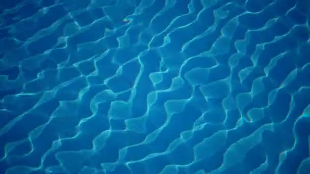 Eau Dans Piscine Lumière Soleil Est Réfléchie Les Vagues Réflexion — Video