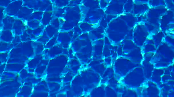 Acqua Piscina Luce Del Sole Riflette Onde Riflessione Abbagliamento Sole — Video Stock