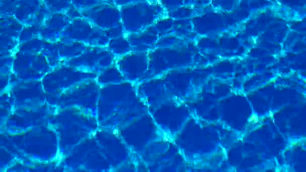 Eau Dans Piscine Lumière Soleil Est Réfléchie Les Vagues Réflexion — Video