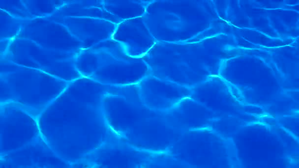 Acqua Piscina Luce Del Sole Riflette Onde Riflessione Abbagliamento Sole — Video Stock