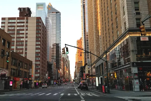 New York Verenigde Staten April 2020 Verlaten Straten Van Centraal — Stockfoto