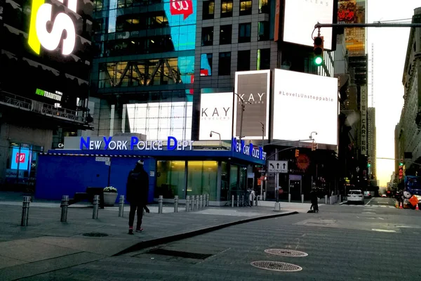 New York Usa April 2020 Die Menschenleeren Straßen Zentrum Von — Stockfoto