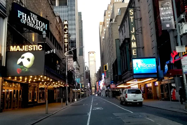 Nueva York Abril 2020 Las Calles Desiertas Del Centro Nueva — Foto de Stock