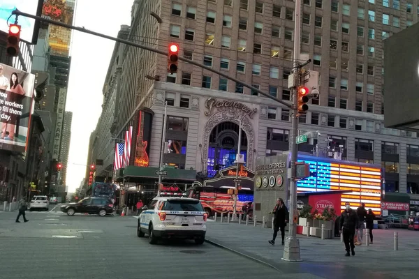 New York Verenigde Staten April 2020 Verlaten Straten Van Centraal — Stockfoto