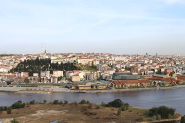 Pierre Loti dağın tepesinde, Istanbul panoramik görünümü