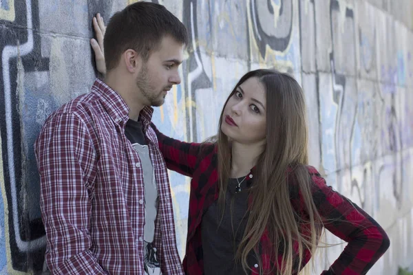 Young couple talk. Relationship. St.Valentine's day. Stock Picture