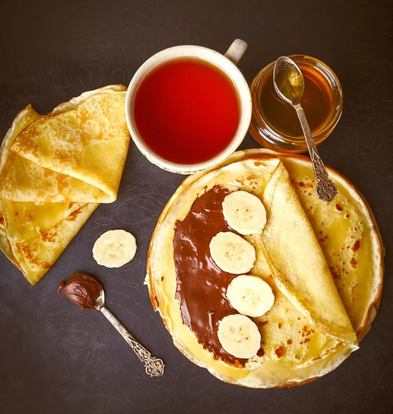Pancakes cibo foto — Foto Stock