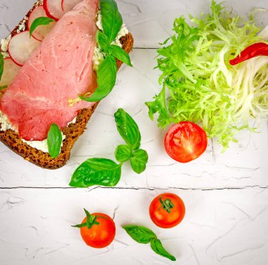 Açık sandviç fotoğraf