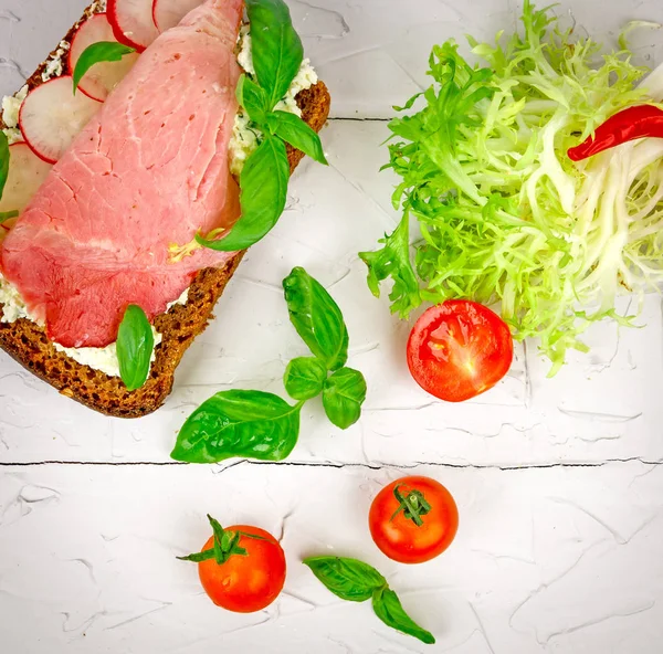 Açık sandviç fotoğraf