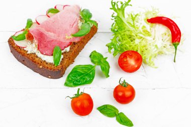 Açık sandviç fotoğraf