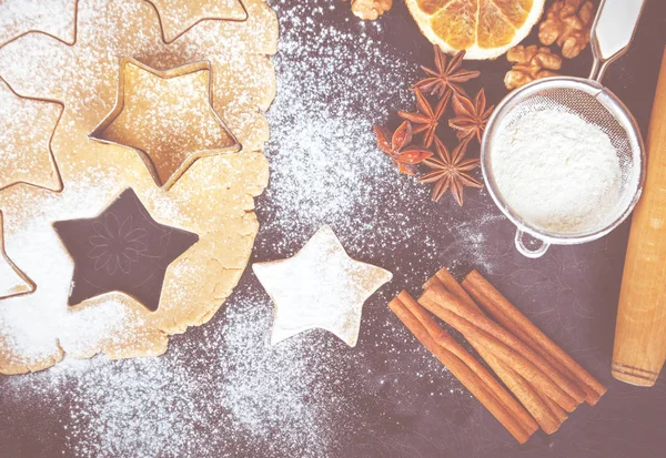 Hemmagjord bakning cookies — Stockfoto