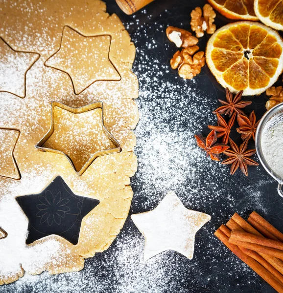 Hemmagjord bakning cookies — Stockfoto