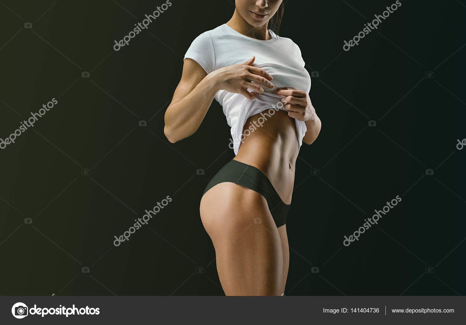 Fitness female body shape Stock Photo by ©Improvisor 141404736