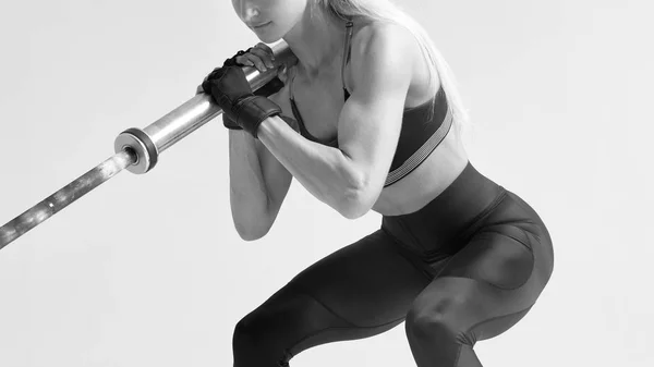 Vrouw fitnesstraining — Stockfoto