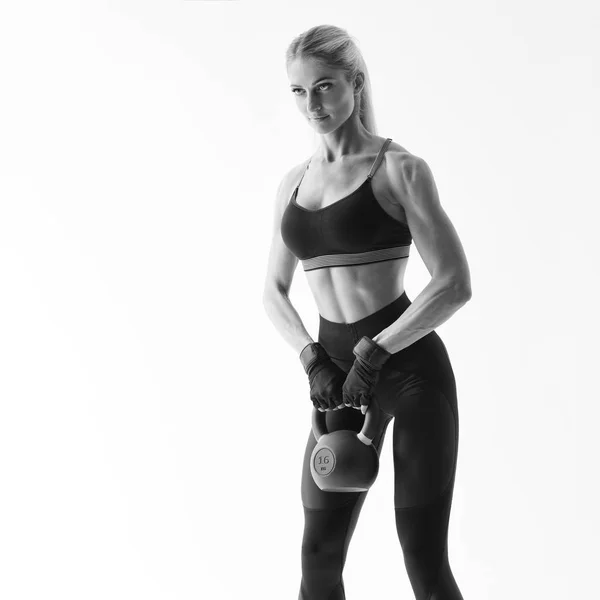 Fitness nainen harjoitus — kuvapankkivalokuva