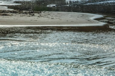 Yalnız gemi denizde. Geminin denizde transtortation için. 