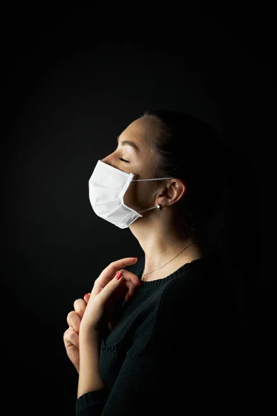 Mujeres Con Máscara Seguridad Coronavirus Brote Covid Todo Mundo — Foto de Stock