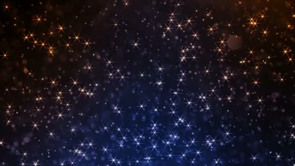 Flying of Icy Brilliant Dust. De petites particules colorées scintillantes montent lentement et chaotiquement dans l'air créant une atmosphère magique. Mouvement lent à 240 ips 