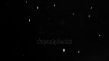 Bir gece kar yağışı, Frost düşen Microparticles başlangıcı