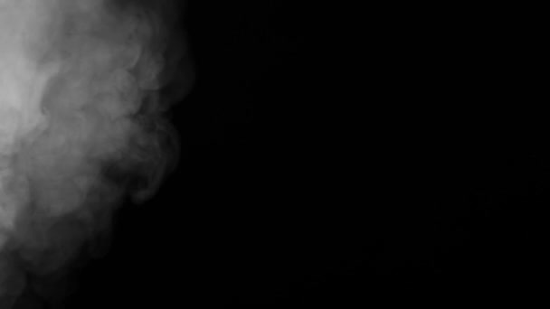 Transição Smoky Suave Entre Quadros Ver Jato Fumaça Branca Cria — Vídeo de Stock