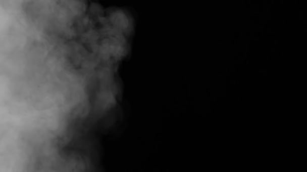 Płynne Przejście Dymu Między Ramami Ver Strumień Białego Dymu Tworzy — Wideo stockowe