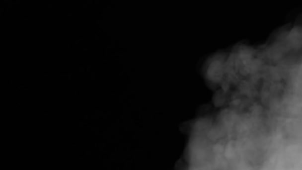 Transição Smoky Suave Entre Quadros Ver Jato Fumaça Branca Cria — Vídeo de Stock