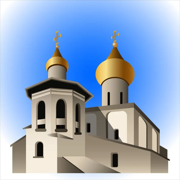 Églises avec dômes — Image vectorielle