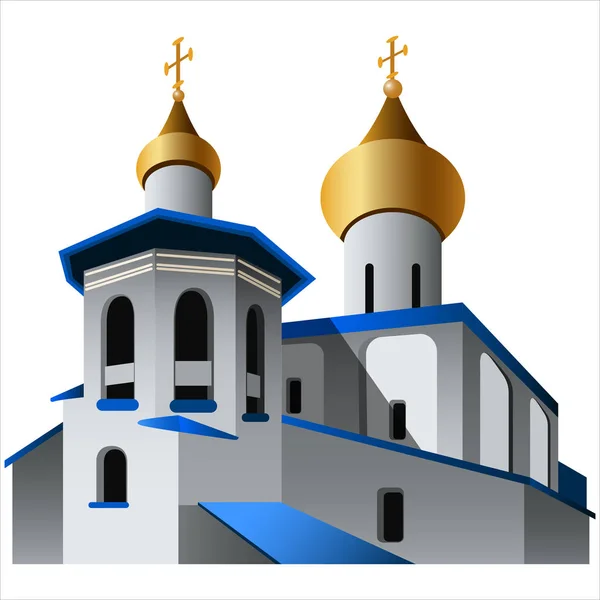 Εκκλησίες με τους τρούλους — Διανυσματικό Αρχείο
