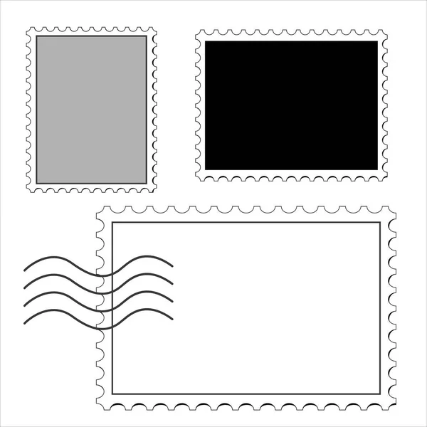 Timbre-poste vierge — Image vectorielle