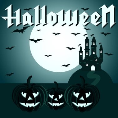 Cadılar Bayramı için tebrik kartı