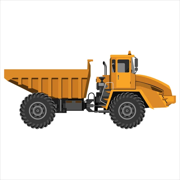 Puissant camion à benne articulée — Image vectorielle