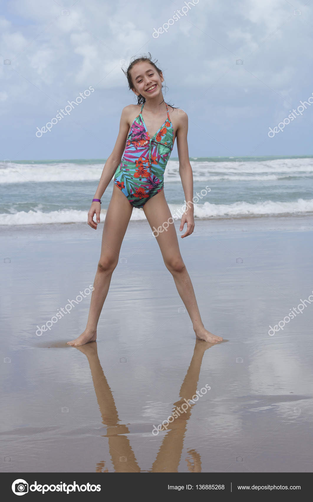 Young teen girl beach Young teen girl beach