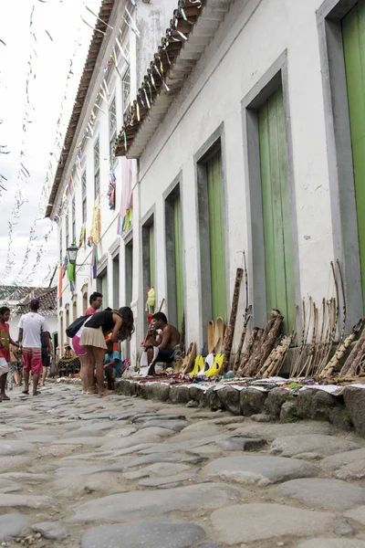 Paraty historycznego budynku w Rio de Janeiro Brazylia — Zdjęcie stockowe