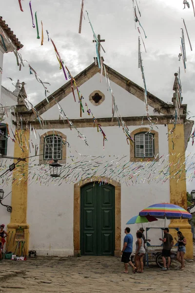 Paraty historycznego budynku w Rio de Janeiro Brazylia — Zdjęcie stockowe