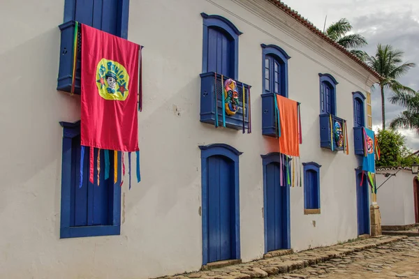 Paraty historycznego budynku w Rio de Janeiro Brazylia — Zdjęcie stockowe