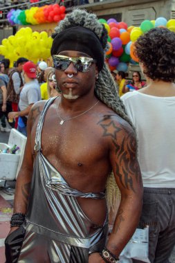 Eşcinsel gurur geçit Sao Paulo, genç adam