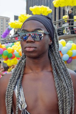 Eşcinsel gurur geçit Sao Paulo, genç adam