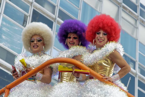 Drag Queen en desfile de orgullo gay Sao Paulo 21st — Foto de Stock