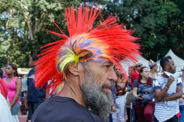 Yaşlı adam gay gurur geçit Sao Paulo