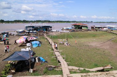 Amazon Nehri Brezilya Tabatinga portu