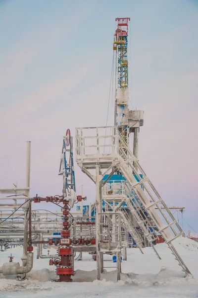 Estrazione di petrolio sul campo nord . — Foto Stock