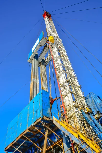 The drilling rig to drill for oil and gas.