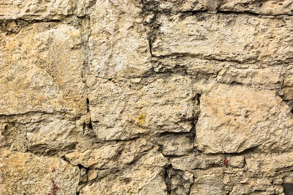 Antecedentes Una Pared Hecha Piedras Varias Formas Tamaños — Foto de Stock