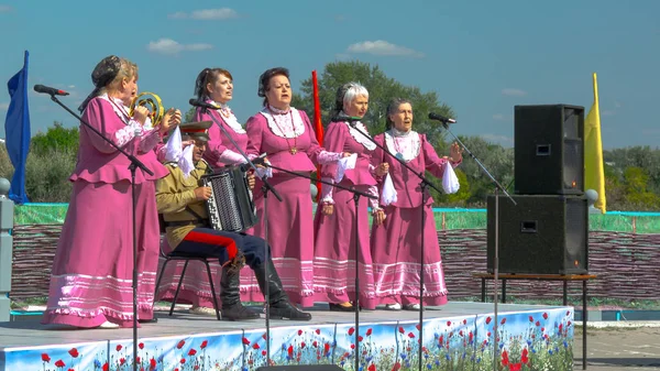 Rostov Rosja Września 2017 Otwartej Przestrzeni Jest Chór Don Kozaków — Zdjęcie stockowe