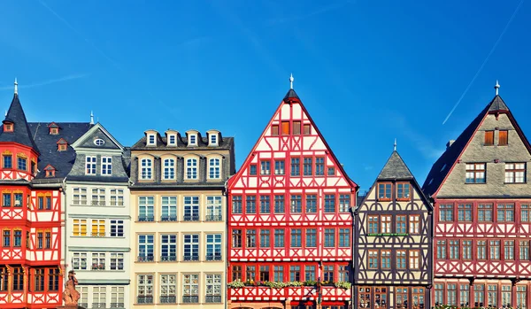 Régi hagyományos épületek Frankfurtban — Stock Fotó