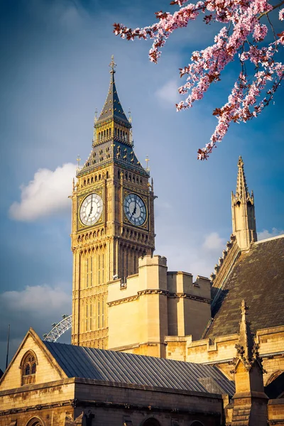 Big Ben in London at spring — Stock Photo, Image