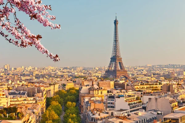 Eiffeltoren op voorjaar — Stockfoto