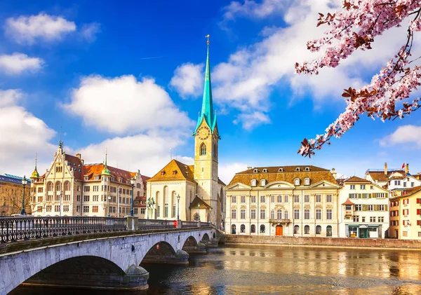 Zurich at spring — Stock Photo, Image