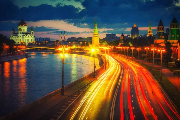Москва в сутінках — стокове фото